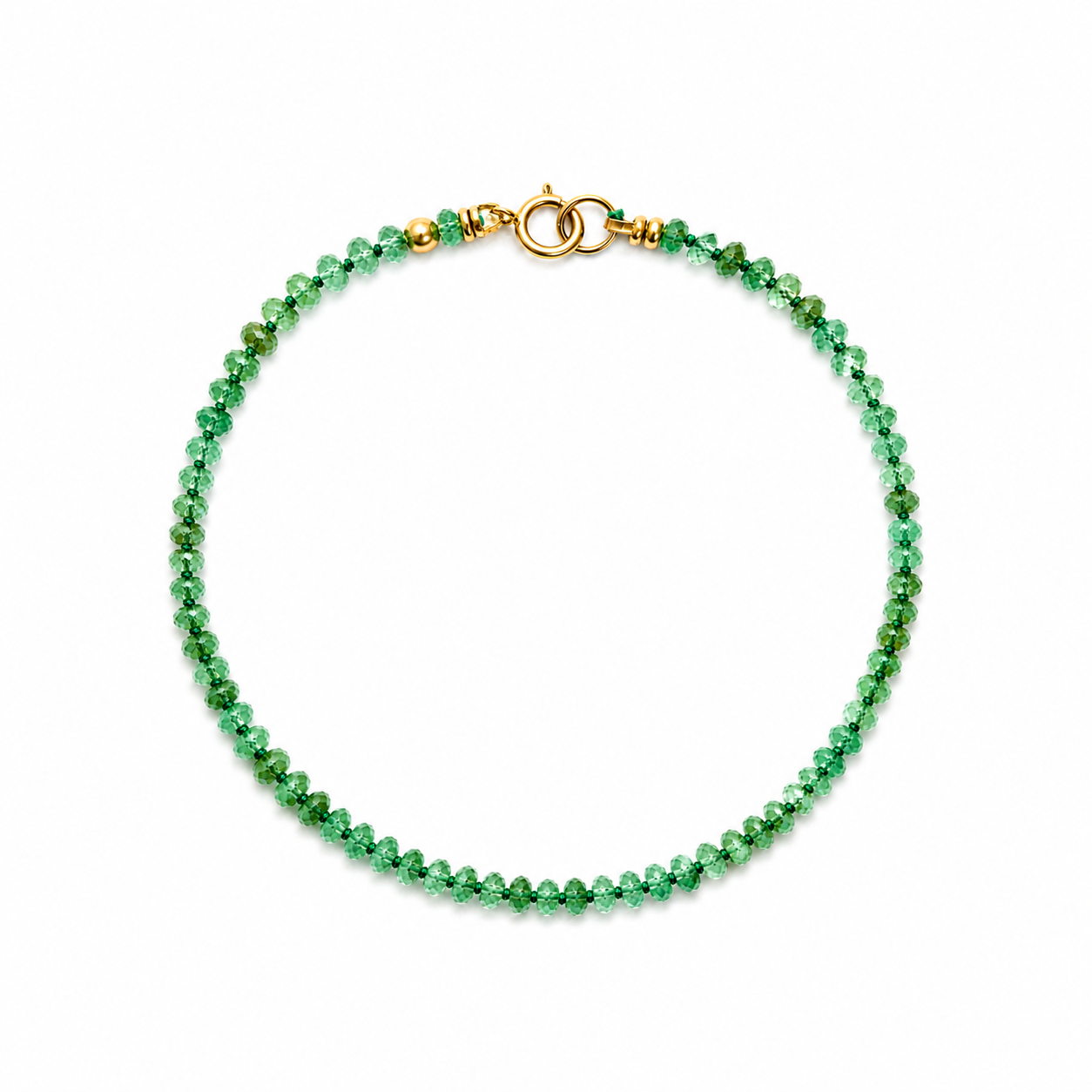 EMERALD LIGHT – bracelet – 14 k gold – Sonia Abassi Jewelry