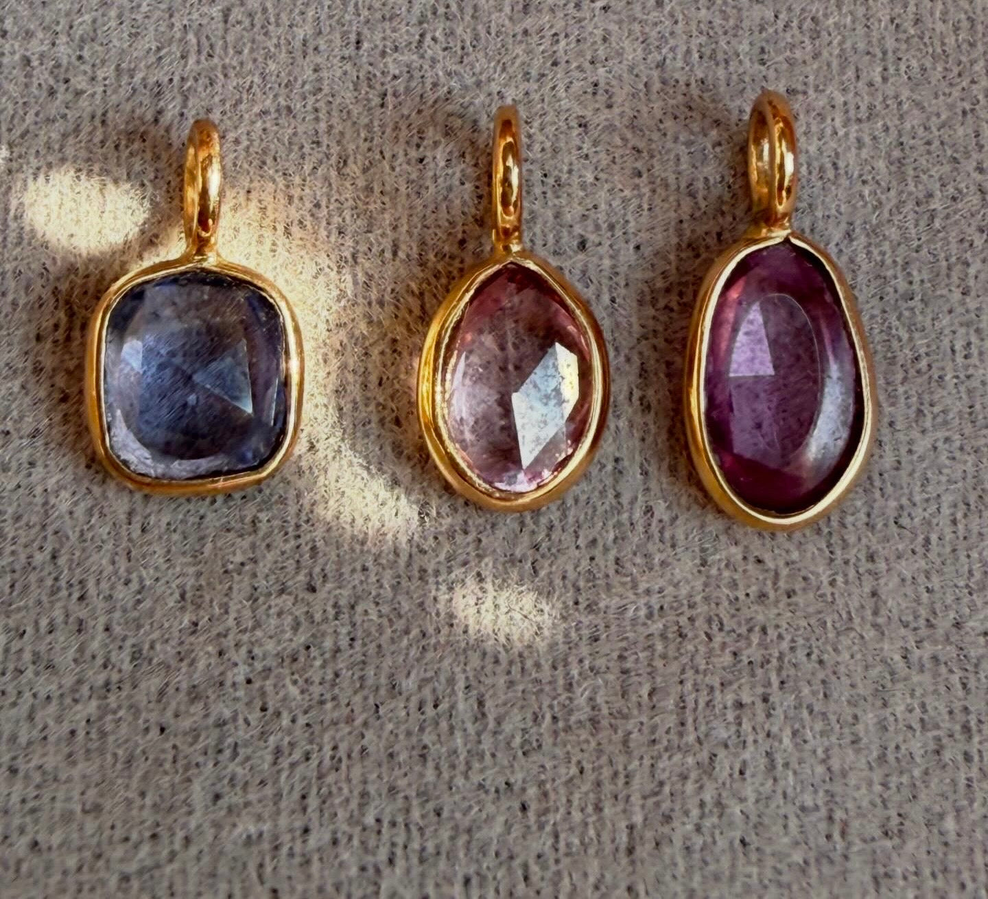 Natural Sapphire Charms