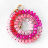 PINK SHADES – Gemstone Necklace 14 k Gold