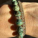 AFRICAN TURQUOISE – bracelet – sterling silver