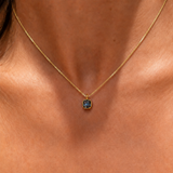 BLUE SAPPHIRE – charm – 18 k gold