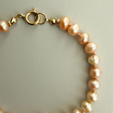 BLUSH PEARL – bracelet – 14k gold