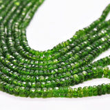 GREEN MUSE – chromdiopside necklace – 14 k gold