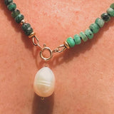 LUMINOUS PEARL – pearl charm – 22 k  gold vermeil