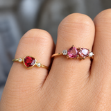 Toi et Moi Spinel Ring – 18K Rose Gold