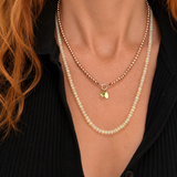 MORNING BLUSH – collier en opale d'Éthiopie – or 18 carats