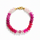 PINK AMBRÉ – bracelet – gold vermeil