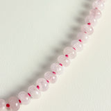 ROSE LIGHT – Rose Quartz Necklace, 14k Gold