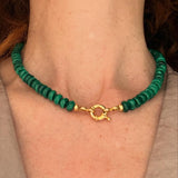 FOREST SERENITY – malachite necklace – gold vermeil