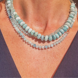 SERENE WATERS –Aquamarine Necklace, 14k Gold