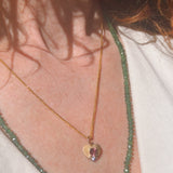 GREEN MUSE – Chromdiopside Necklace, 14 kt Gold