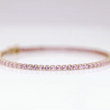 ROSÉ OMBRÉ SAPPHIRE – natural sapphire bracelet – 14 k gold