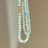 SERENE WATERS –Aquamarine Necklace, 14k Gold