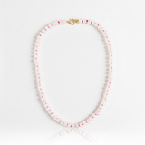 ROSE LIGHT – rose quartz necklace – 14 k gold