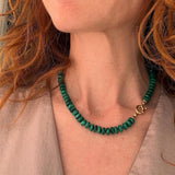 FOREST SERENITY – malachite necklace – gold vermeil