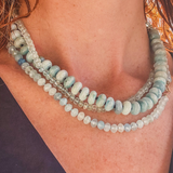 OCEAN WHISPER – Aquamarine Necklace, Sterling Silver