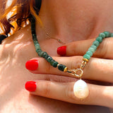 LUMINOUS PEARL – pearl charm – 22 k  gold vermeil
