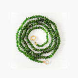 GREEN MUSE – Chromdiopside Necklace, 14 kt Gold