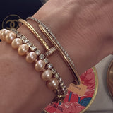 BLUSH PEARL – bracelet – 14k gold