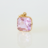 CONDUIT OF LIGHT – 14 kt Gold Pendant with Natural Kunzite