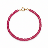 Ruby shimmer – bracelet – 14 k gold