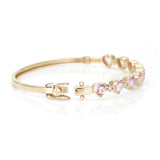 SIGNATURE HEART BANGLE — Pink Sapphires & Diamonds