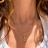 NATURAL ETHIOPIAN OPAL & DIAMOND – pendant – 14 K gold