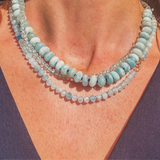 OCEAN WHISPER – Aquamarine Necklace, Sterling Silver