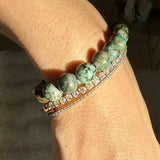 AFRICAN TURQUOISE – bracelet – sterling silver