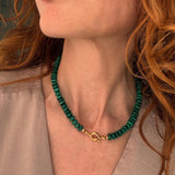 FOREST SERENITY – malachite necklace – gold vermeil