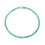 EMERALD & DIAMOND – Tennis Bracelet – 14 k gold