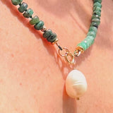 LUMINOUS PEARL – pearl charm – 22 k  gold vermeil