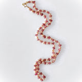 RADIANT GRACE – Pink Tourmaline & Rose Pearl Necklace 14K Gold