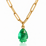 Mini Lucky Fish Charm – Green Tourmaline Quartz
