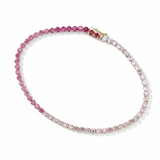 ROSÉ OMBRÉ SAPPHIRE – natural sapphire bracelet – 14 k gold