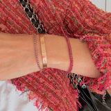 Ruby shimmer – bracelet – 14 k gold