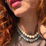 OCEAN WHISPER – Aquamarine Necklace, Sterling Silver