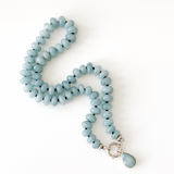 OCEAN WHISPER – Aquamarine Necklace, Sterling Silver