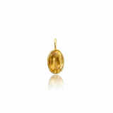 CITRINE – charm – 18 k gold