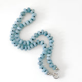 OCEAN WHISPER – Aquamarine Necklace, Sterling Silver