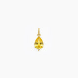 GOLDEN LIGHT – Yellow Sapphire & Diamond Pendant in 18 kt Gold