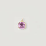 CONDUIT OF LIGHT – 14 kt Gold Pendant with Natural Kunzite