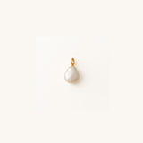 Luminous Pearl Charm · Natural Freshwater Pearl & 14k Gold Bail