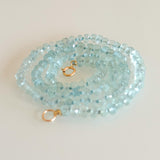 SERENE WATERS –Aquamarine Necklace, 14k Gold