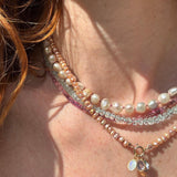 PINK SPINEL – charm – 18 k gold
