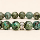 AFRICAN TURQUOISE – bracelet – sterling silver