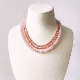 ROSE LIGHT – Rose Quartz Necklace, 14k Gold