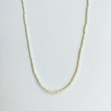 MORNING BLUSH – ethiopian opal necklace – 18 k gold