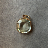 WHISPER OF LIGHT– 14 kt Gold Pendant Green Amethyst