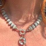 WHISPER OF LIGHT– 14 kt Gold Pendant Green Amethyst